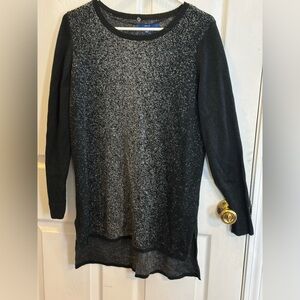 Apt. 9 Black Metallic Crewneck Sweater